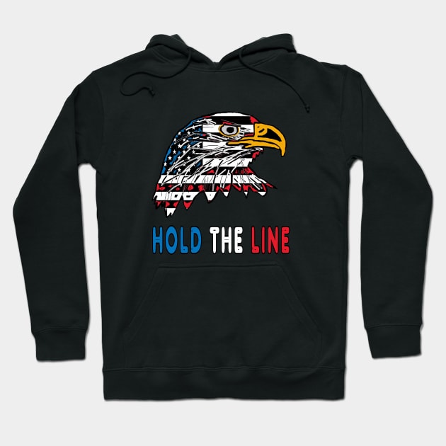 Hold The Line Hoodie by Mark Ewbie